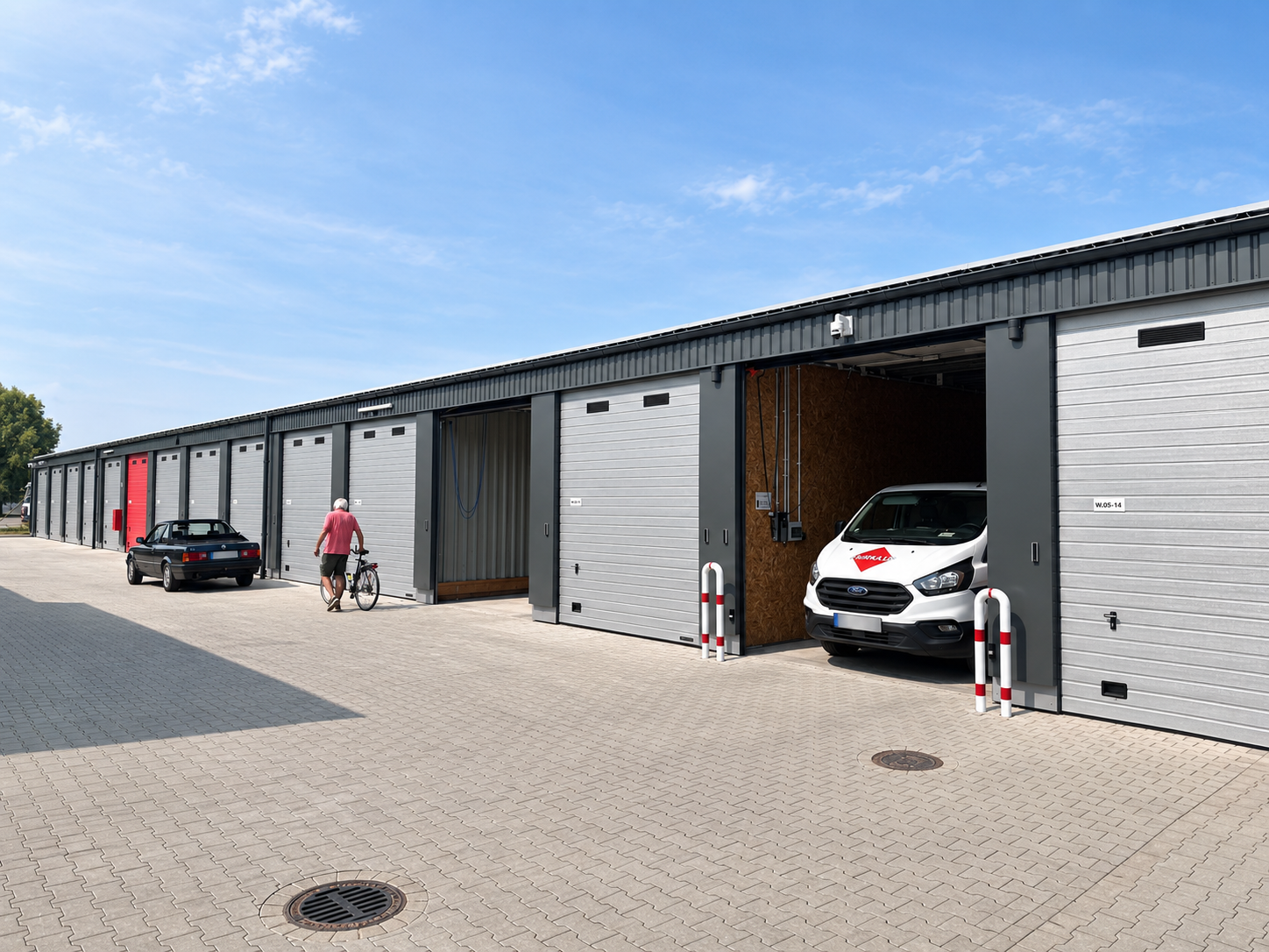 MEGA Garage Hallenreihe Drohnenansicht